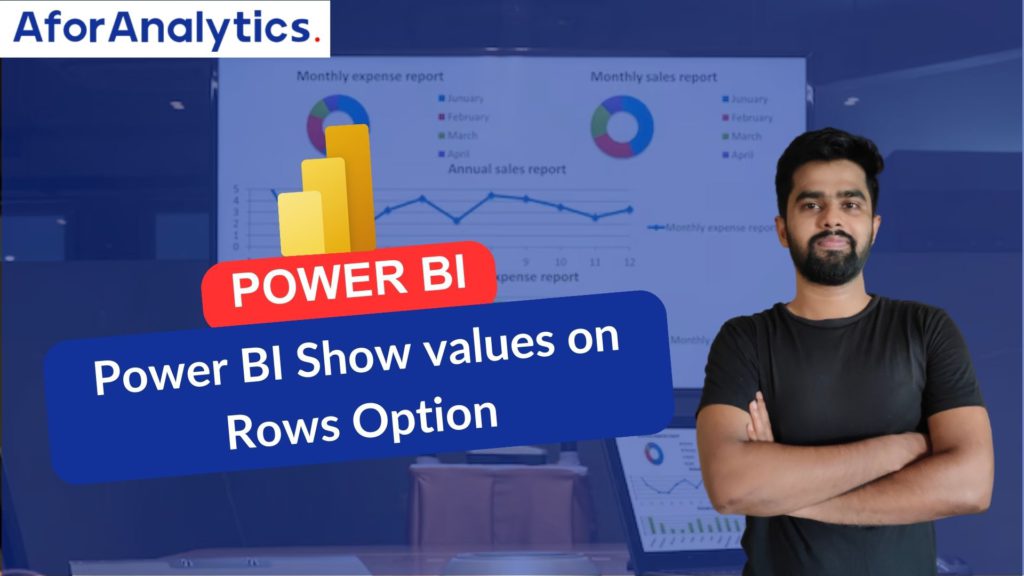Power BI Show values on Rows Option
